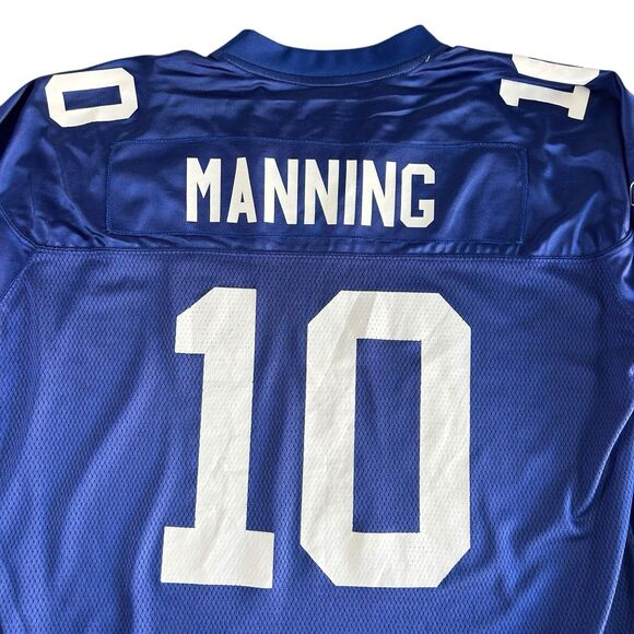 Vintage Eli Manning New York Giants Blue Jersey Men’s XXL Reebok NFL On Field - Picture 4 of 12